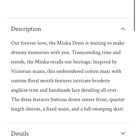 SOLD OUT New Love Shack Fancy dress price firm - Picture 5 of 14